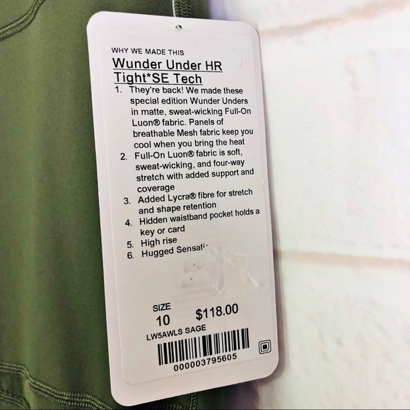 Lululemon Wunder Under HR Tights with Mesh - Picture 6 of 8